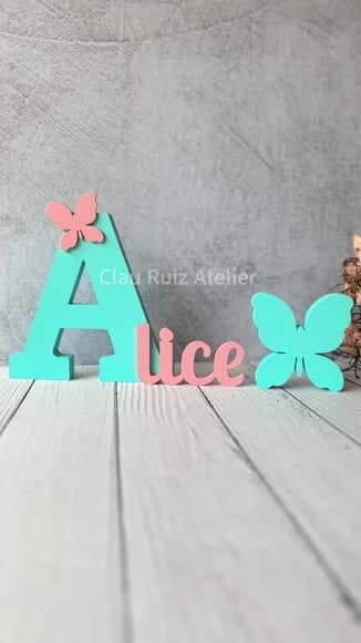 Jardim Encantado - Nomes Personalizados + Borboleta