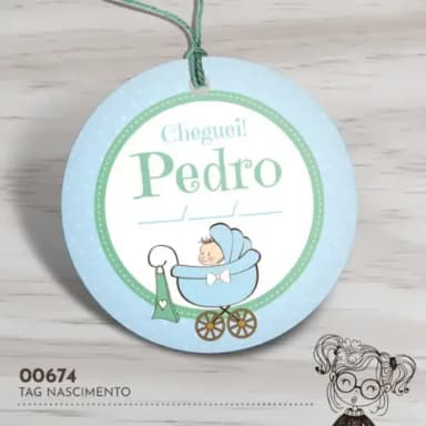 Tag Redonda Nascimento - 00674