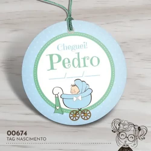Tag Redonda Nascimento - 00674