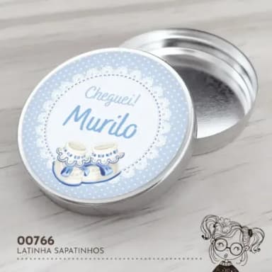 Latinha Adesivada Sapatinhos - 00766