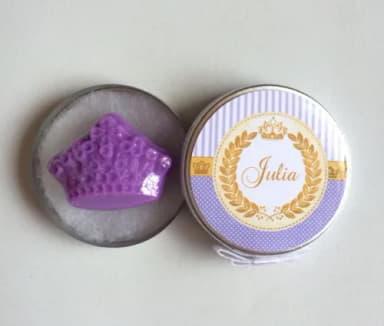 Lembrancinha Maternidade Coroa Princesa Lilás