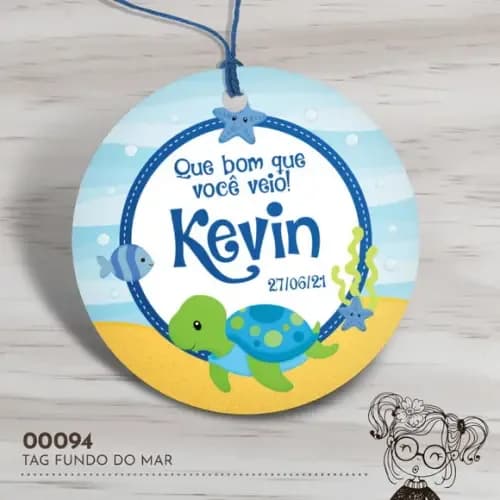 Tag Redonda Fundo do Mar - 00094
