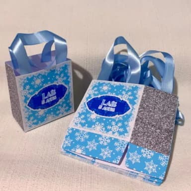Sacolinha personalizada Aniversário Frozen