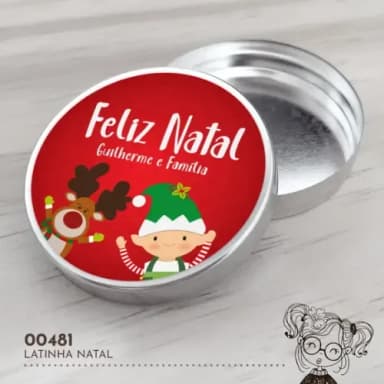Latinha Adesivada Natal - 00481
