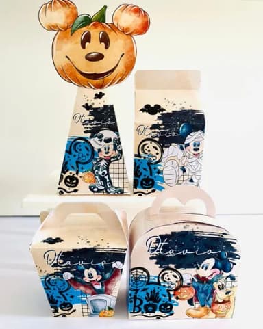 Kit 30 Lembrancinhas Mickey Halloween