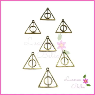 Pingente de Metal Ouro Envelhecido Simbólico - Pct c/10 unds