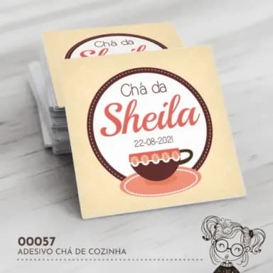 Adesivo Quadrado Chá de Cozinha - 00057