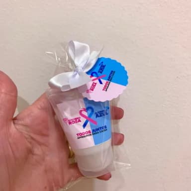 Lembrancinha Hidratante Outubro Rosa e Novembro Azul