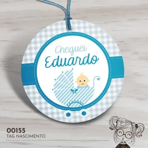 Tag Redonda Nascimento Bebezinho - 00155