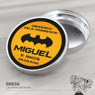 Latinha Adesivada Batman - 00036