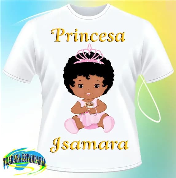 Camiseta Princesa Personalizada com Nome