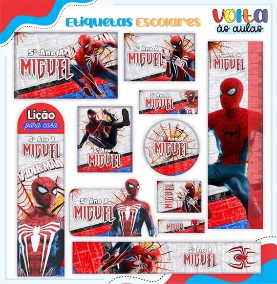 60 Etiquetas Escolares