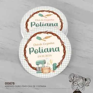 Adesivo Água Ouro Fino Chá de Cozinha - 00878