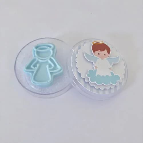 Lembrancinha Batizado Anjinho 3D