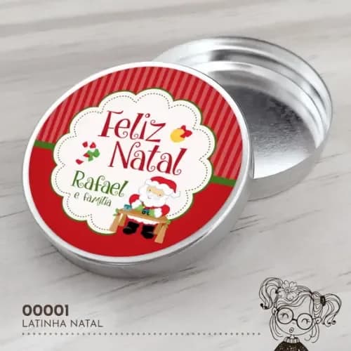 Latinha Adesivada Natal - 00001