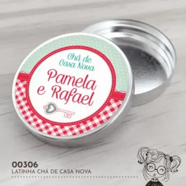 Latinha Adesivada Chá de Casa Nova - 00306