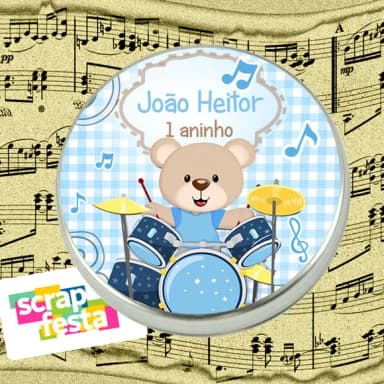 Latinhas Personalizadas Festa Urso Musical