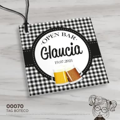 Tag Quadrada Boteco - 00070