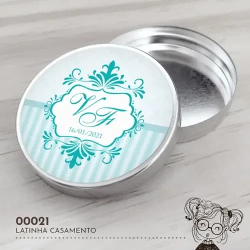 Latinha Adesivada Monograma - 00021
