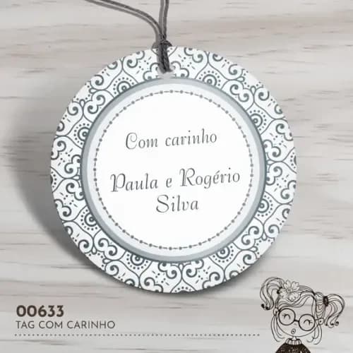 Tag Redonda com Carinho - 00633
