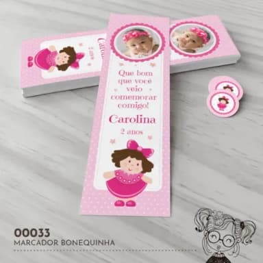 Marcador de Livro Bonequinha - 00033