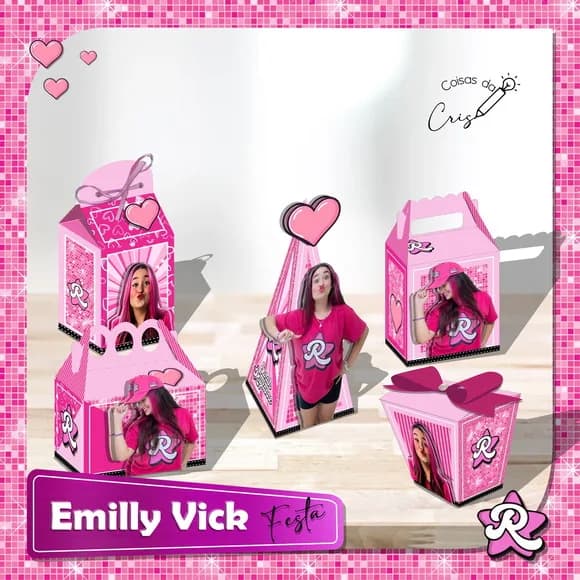Kit 30 Lembrancinhas Emilly Vick