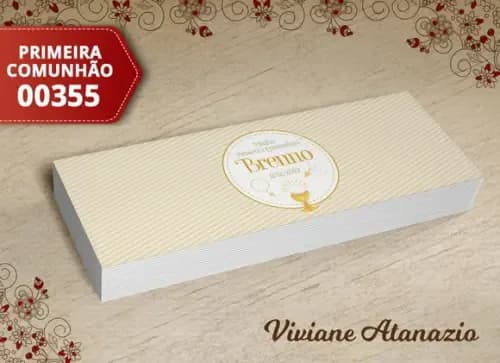 Rótulo Potinho Primeira Comunhão - 00355