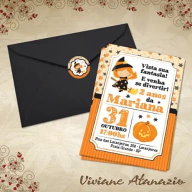 Convite Halloween - 00408