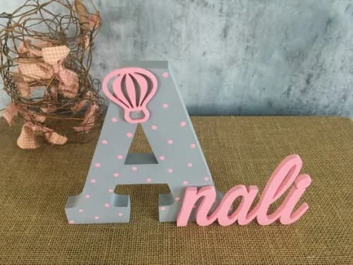 Decoração Bebê - Nomes Personalizados Linha Tcc Balão