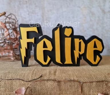 Nomes em MDF - Sobreposição HARRY POTTER