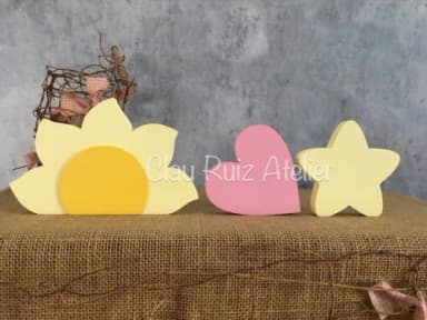 Sol Estrela e Coração- Decoração BEBÊ