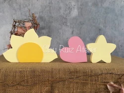 Sol Estrela e Coração- Decoração BEBÊ