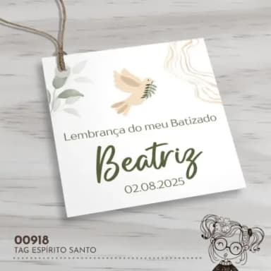 Tag Quadrada Espírito Santo - 00918