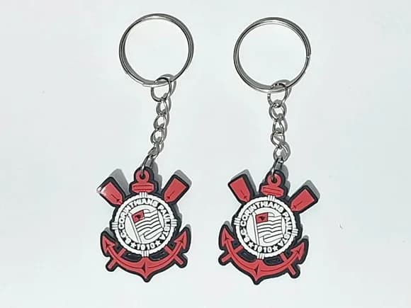 Chaveiros Time 3,5cm Emborrachados Pacotes 6 Unidades