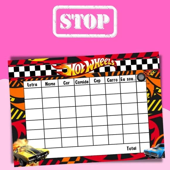 Jogo do Stop ( Conhecido Como Adedanha)