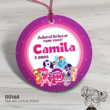 Tag Redonda My Little Pony - 00168