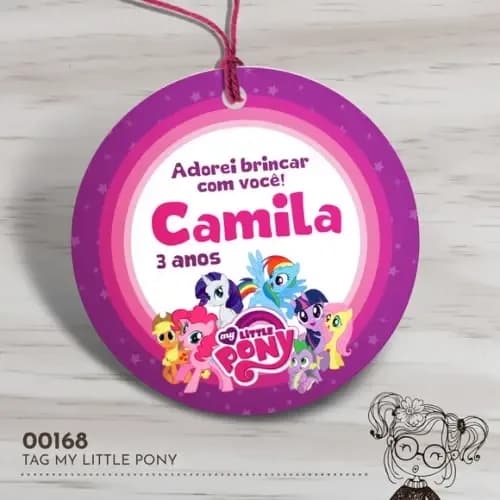 Tag Redonda My Little Pony - 00168