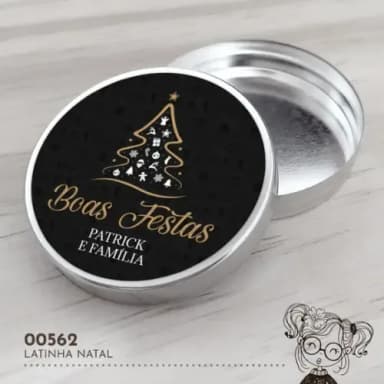 Latinha Adesivada Natal - 00562