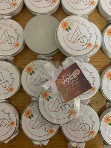 Brinde Dia das Mães Vela Aromática com Logo