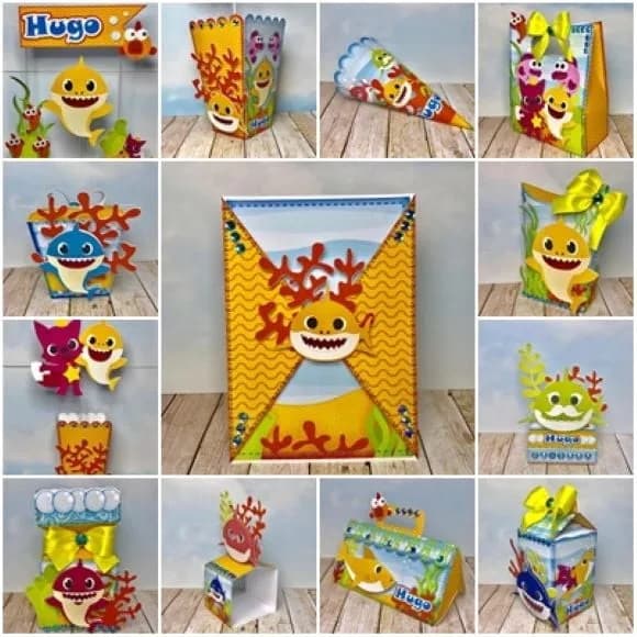 Kit 60 Lembrancinhas - Babyshark
