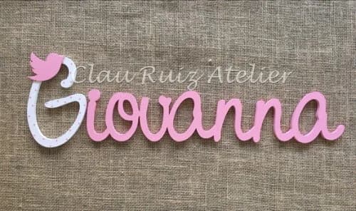 Letras Decorativas Nome de Parede