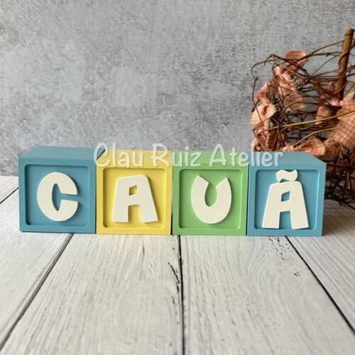 Candy Colors - Cubos 6x6 Decoração Bebê - Cubos Ts