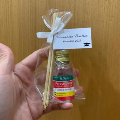 Mini Aromatizador Lembrança Formatura Farmácia