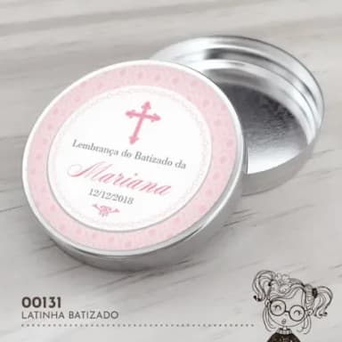 Latinha Adesivada Batizado - 00131