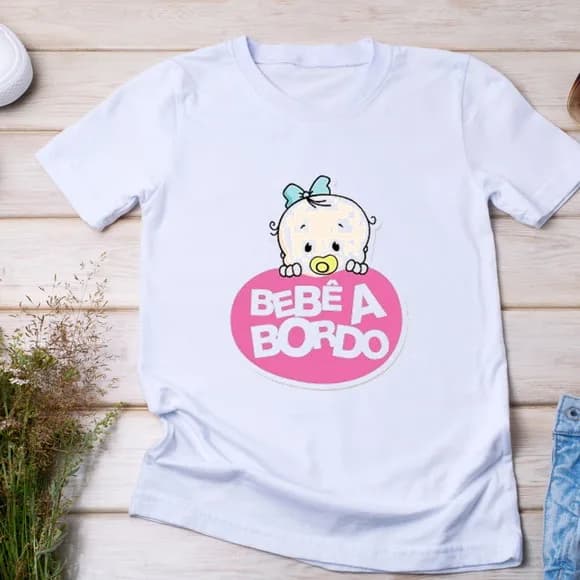 Camiseta Maternidade - Bebê a Bordo