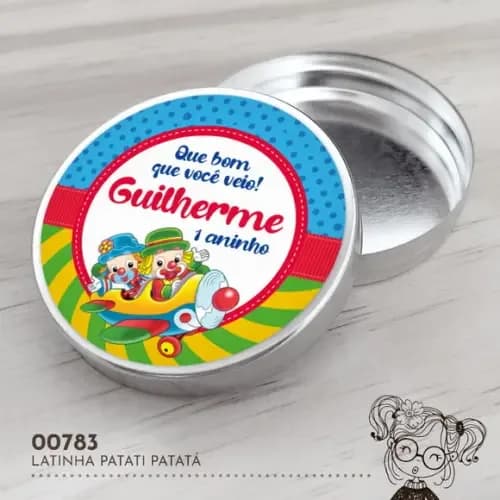 Latinha Adesivada Patati Patatá - 00783