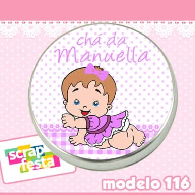 Lembrancinhas de Chá de Bebê Latinhas