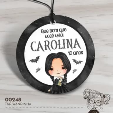 Tag Redonda Wandinha - 00248