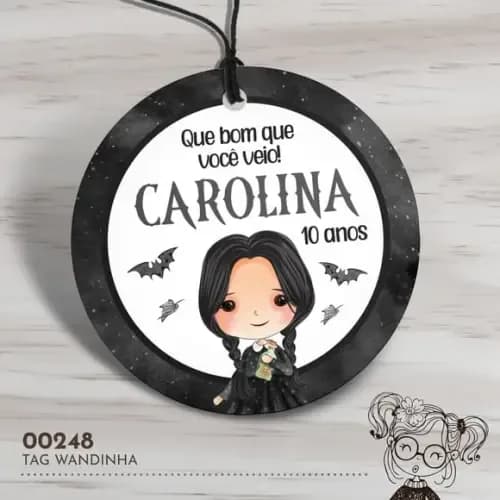 Tag Redonda Wandinha - 00248