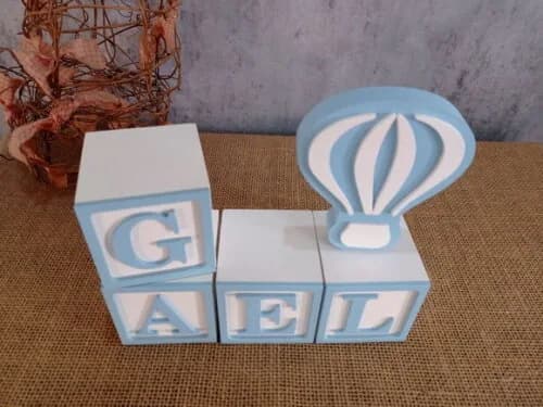 Cubos 6x6cm + BALÃO